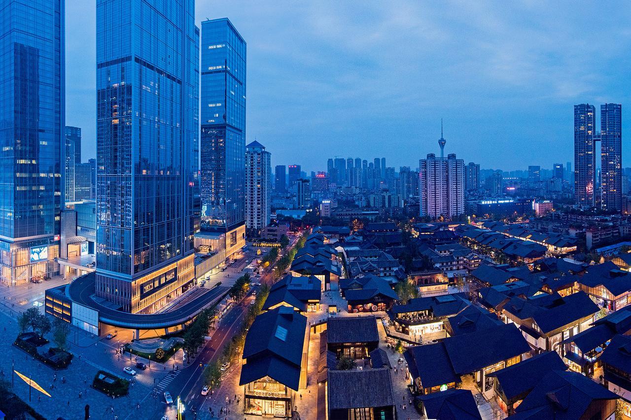 Chengdu Cloud Service Apartment Chunxi Taikoo Branch Exteriör bild