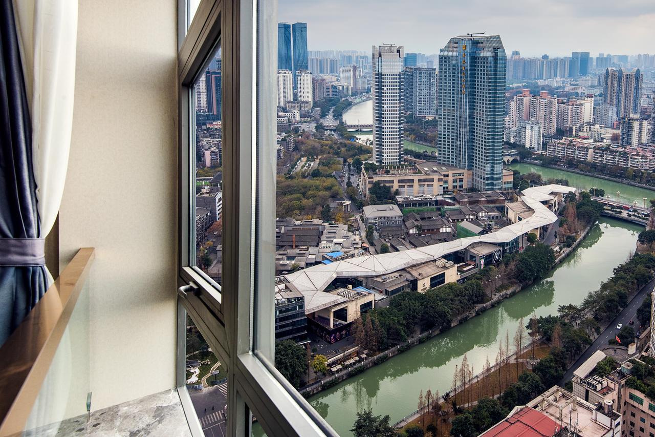 Chengdu Cloud Service Apartment Chunxi Taikoo Branch Exteriör bild