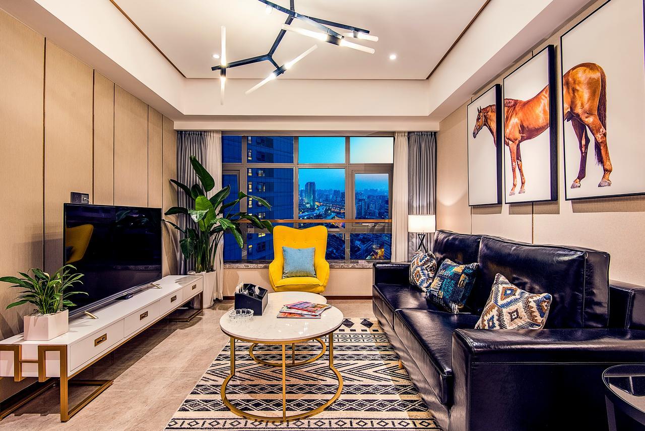 Chengdu Cloud Service Apartment Chunxi Taikoo Branch Exteriör bild