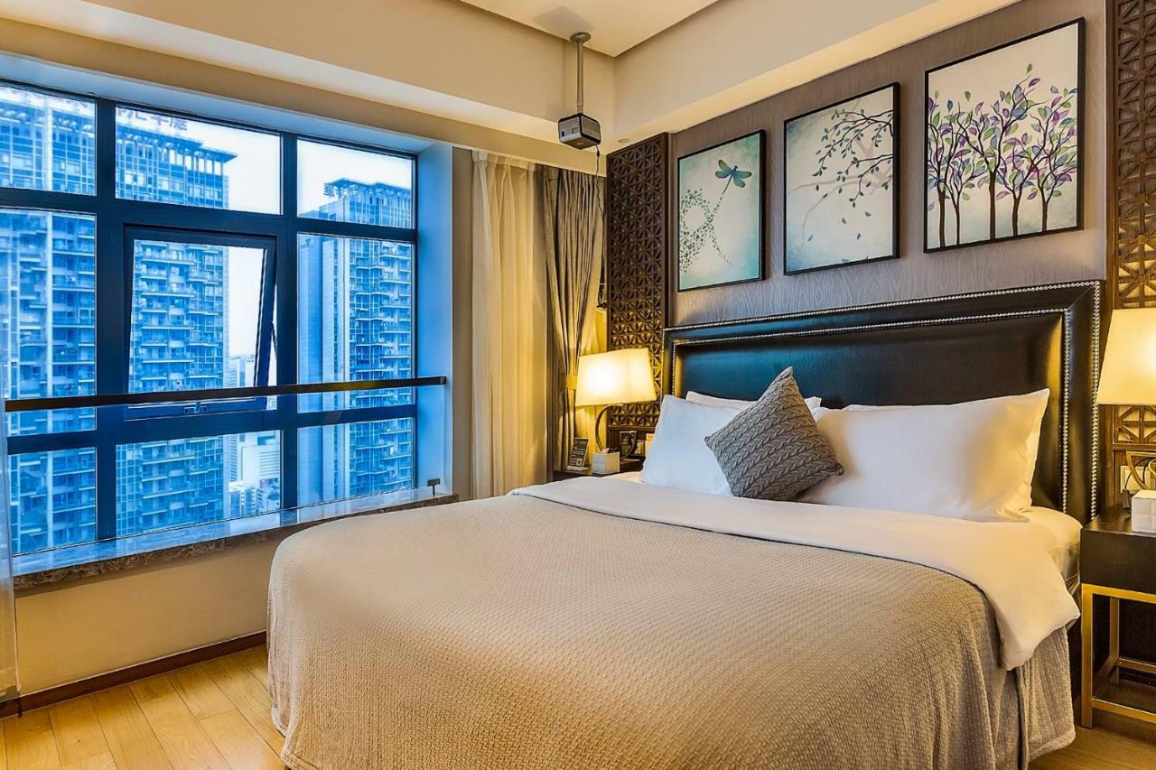 Chengdu Cloud Service Apartment Chunxi Taikoo Branch Exteriör bild