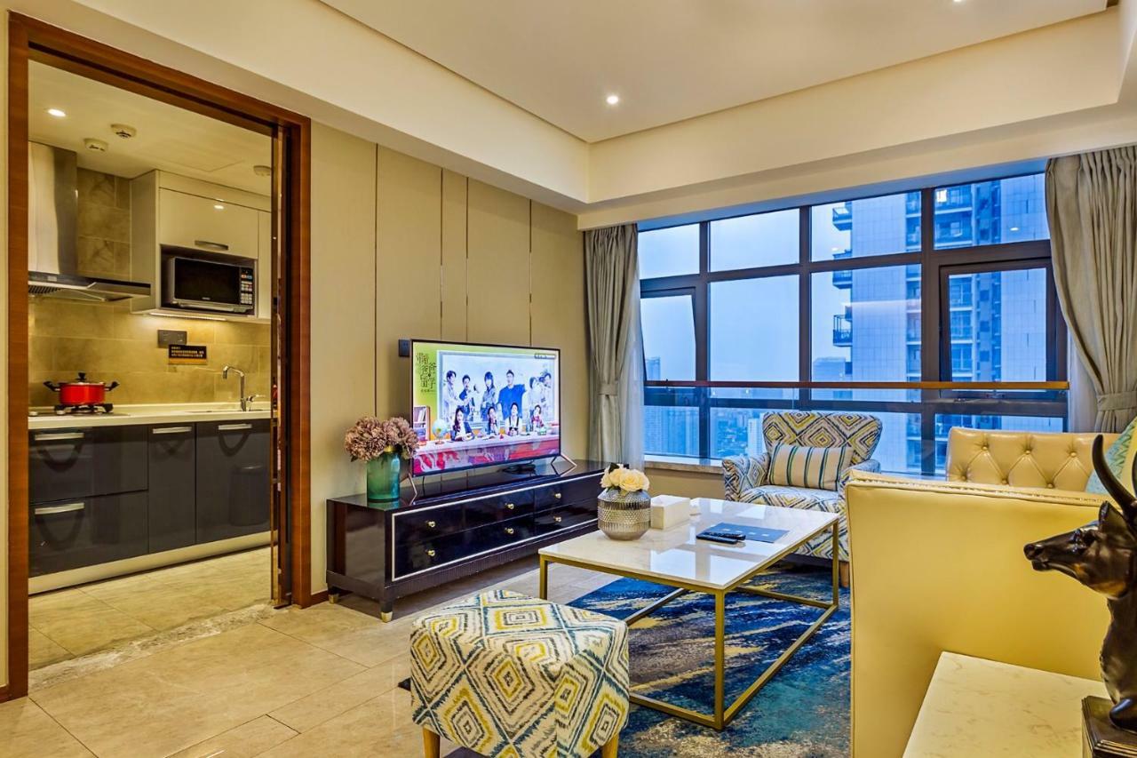 Chengdu Cloud Service Apartment Chunxi Taikoo Branch Exteriör bild